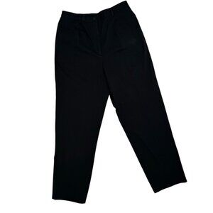 NWT Pendleton Womens Wrinkle-Free Black Chino Pants Size 12 Cotton